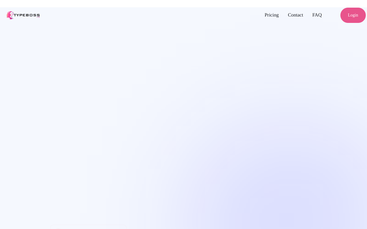 Typeboss website screenshot