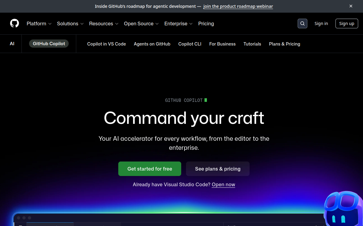 GitHub Copilot screenshot
