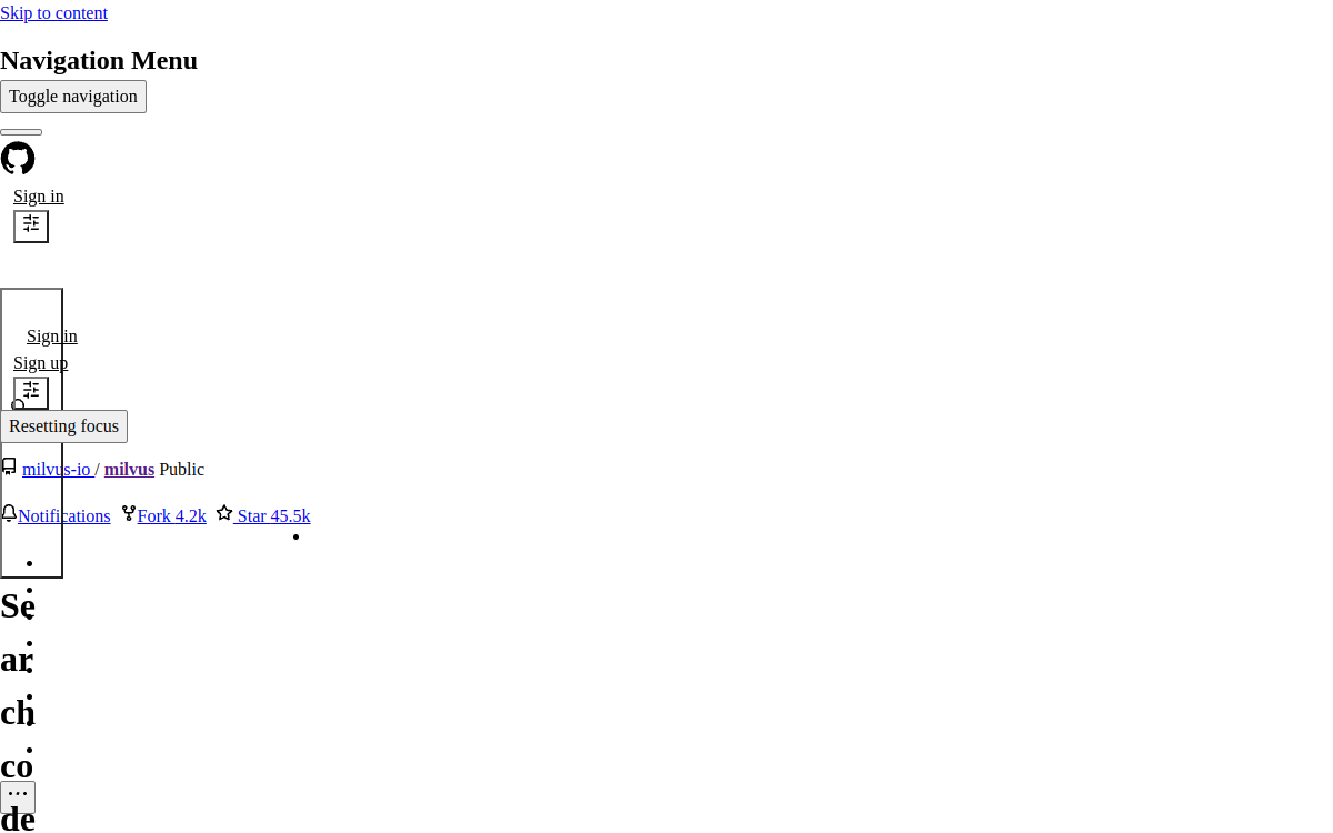 milvus website screenshot