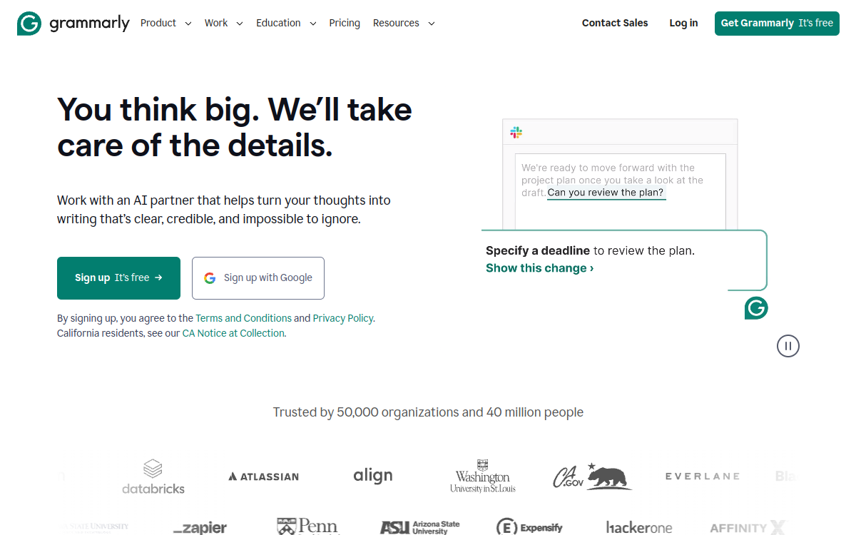 Grammarly screenshot