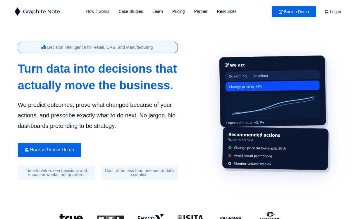 Graphite Note website screenshot