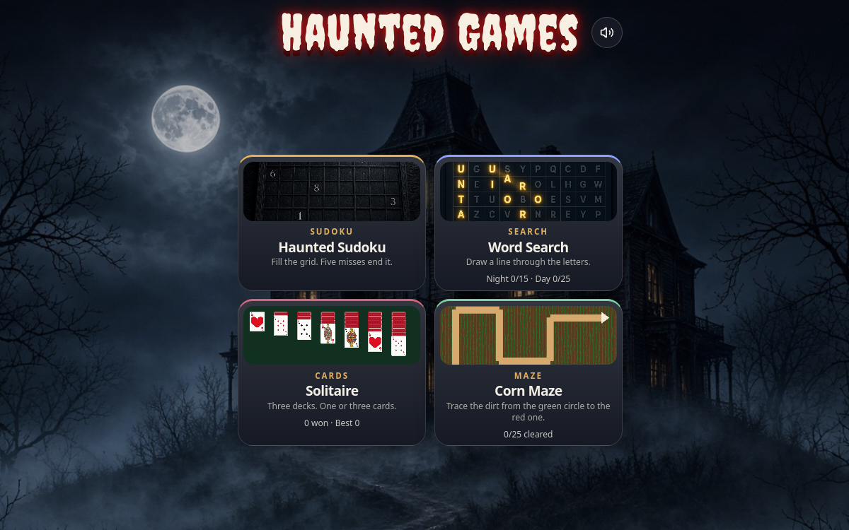 Screenshot of Haunted Games