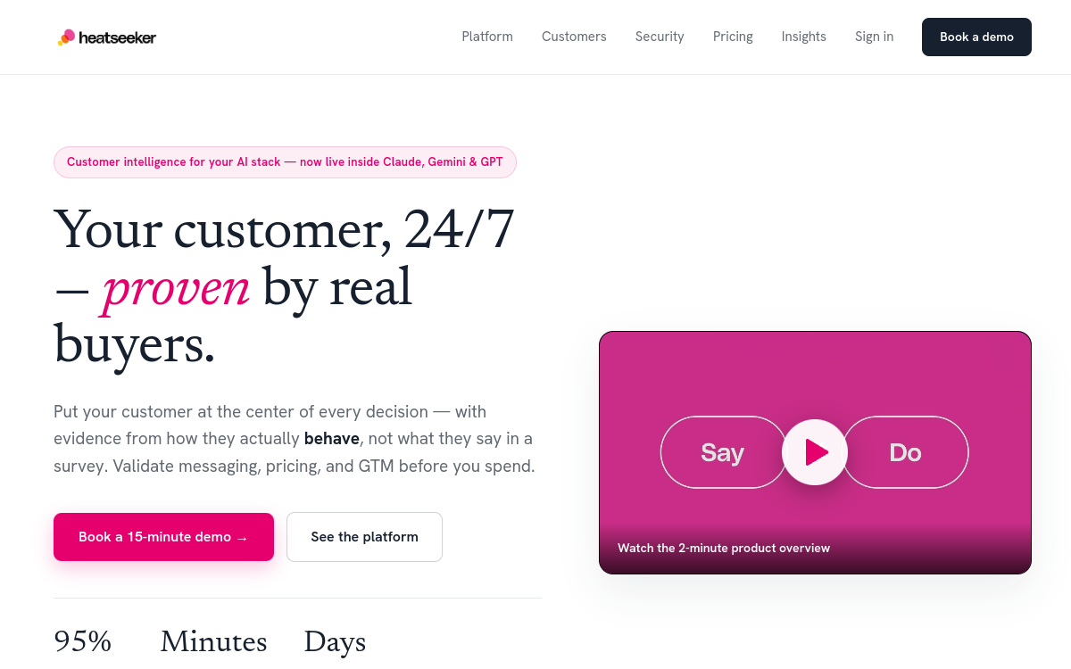 Heatseeker AI website screenshot