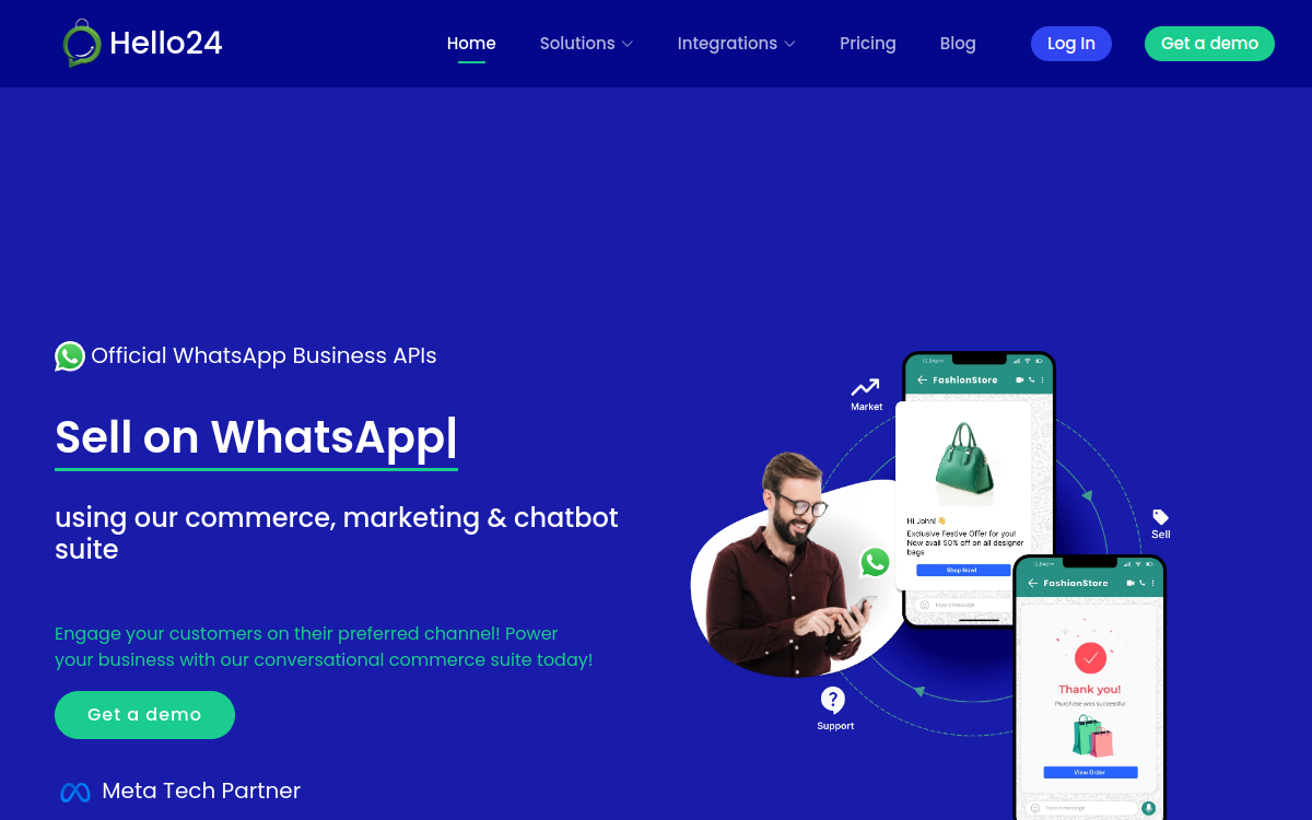 Hello24ai website screenshot