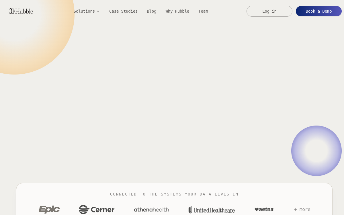Hubble with Google PaLM website screenshot