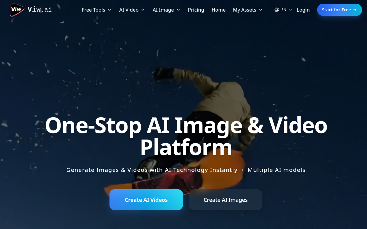 Image To Video AI - Try it Free Online website screenshot