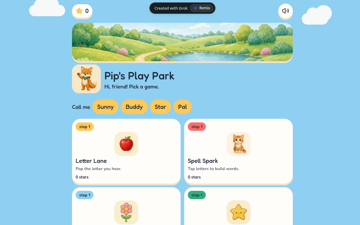 Screenshot of Pip's Play Park