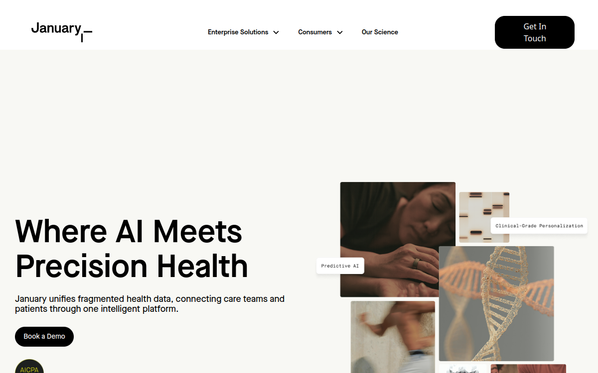 january.ai website screenshot