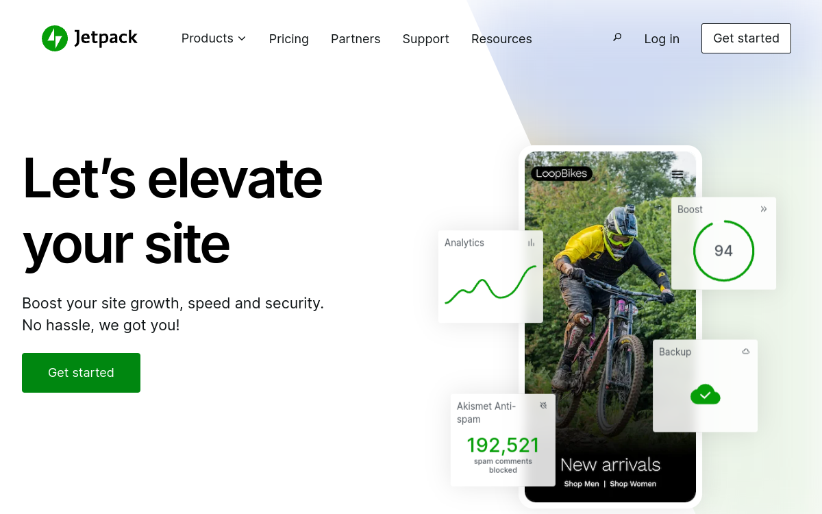 Jetpack AI Assistant website screenshot