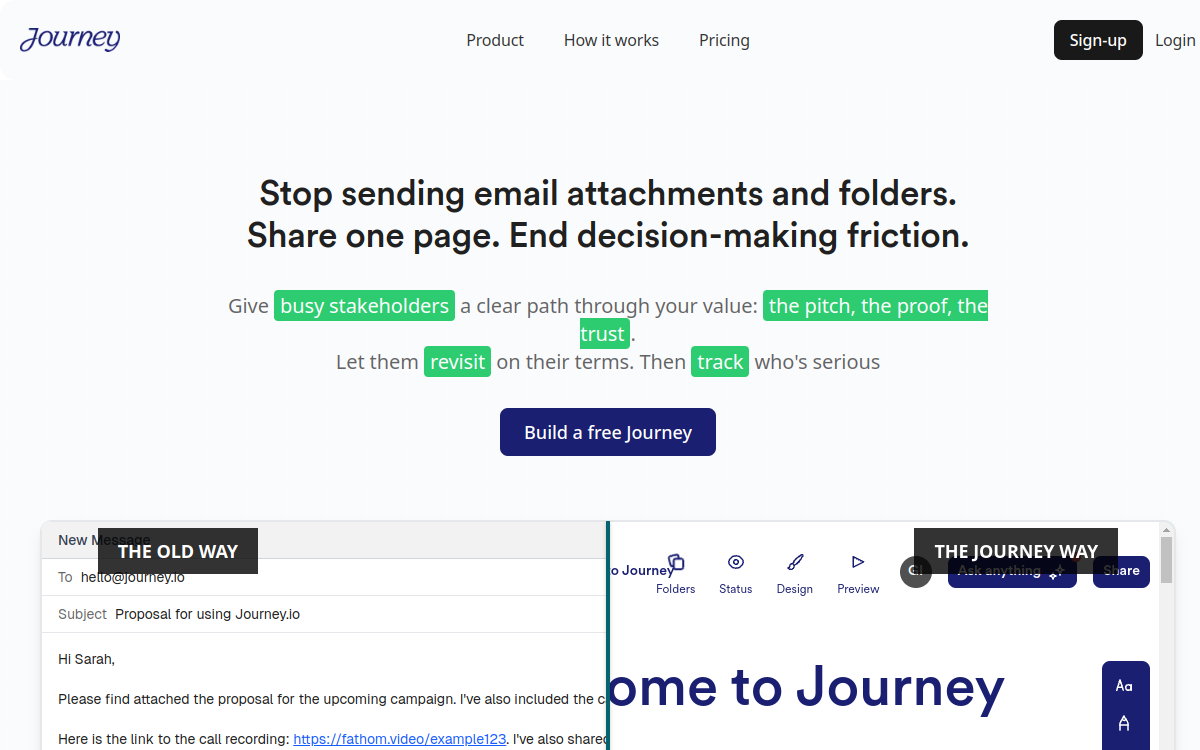 Journey Automagic AI website screenshot