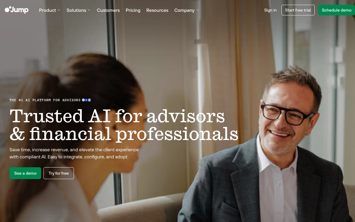 Jump AI website screenshot
