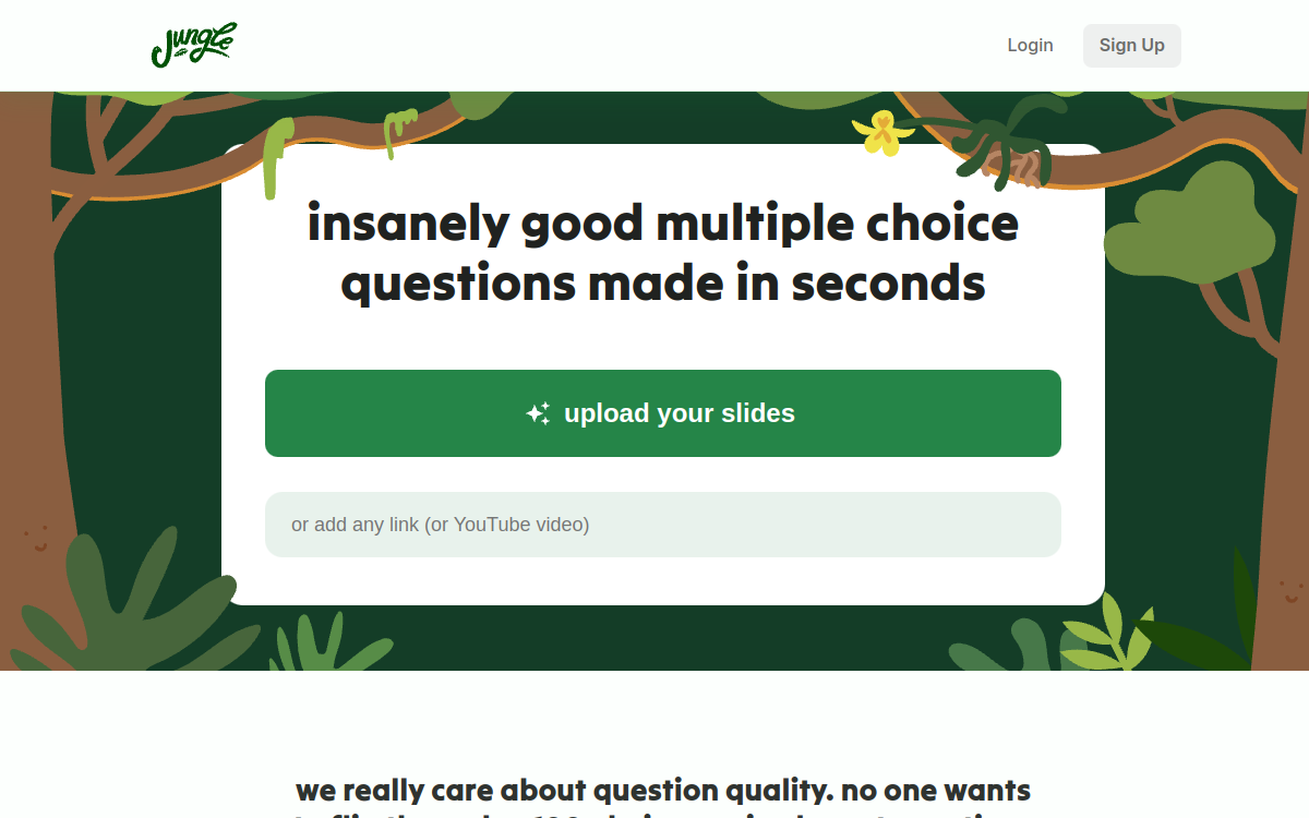 Jungle AI website screenshot