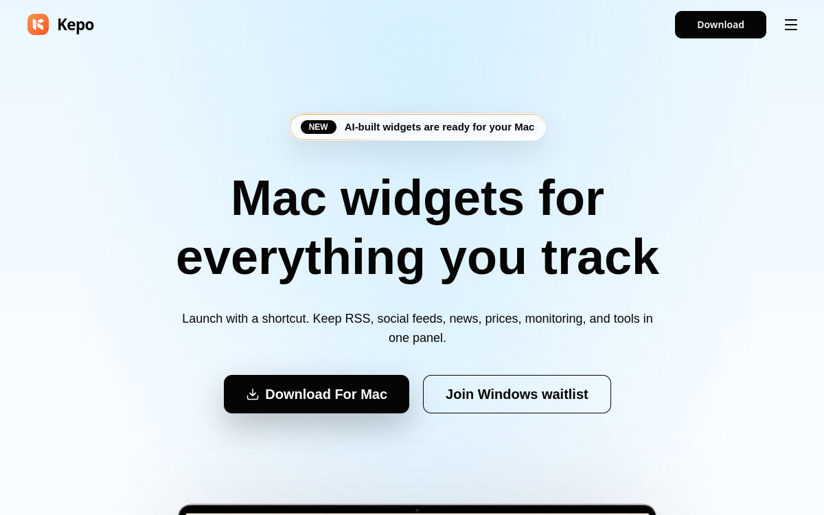 kepo.ai website screenshot