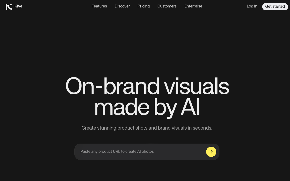 Kive website screenshot