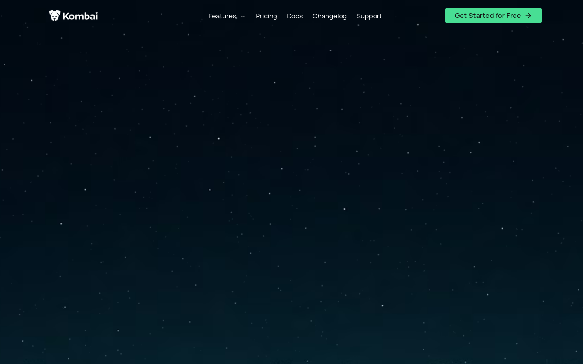 Kombai website screenshot