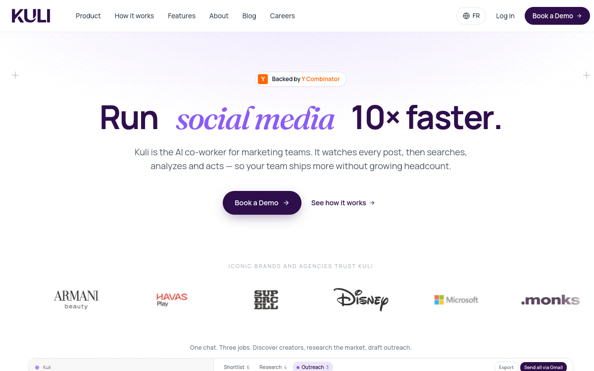 Kuli website screenshot