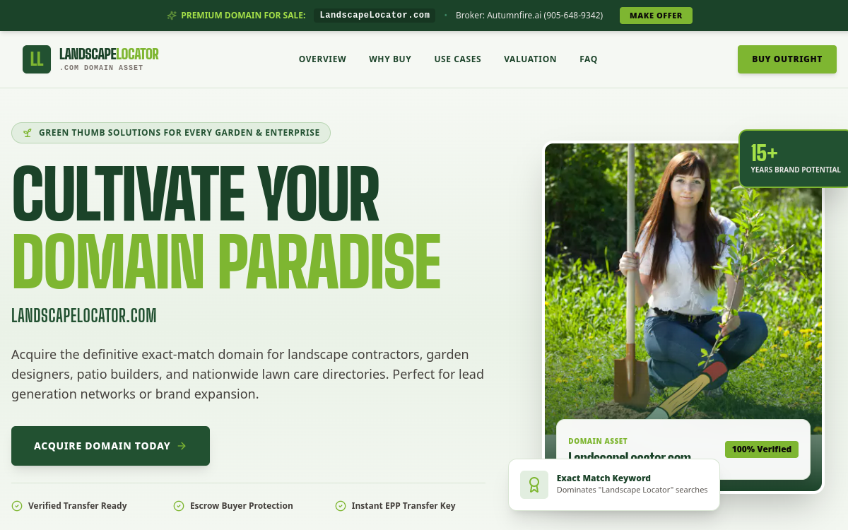 Landscape Locator website preview