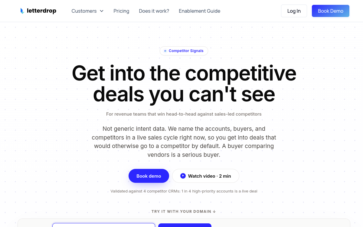 Letterdrop website screenshot