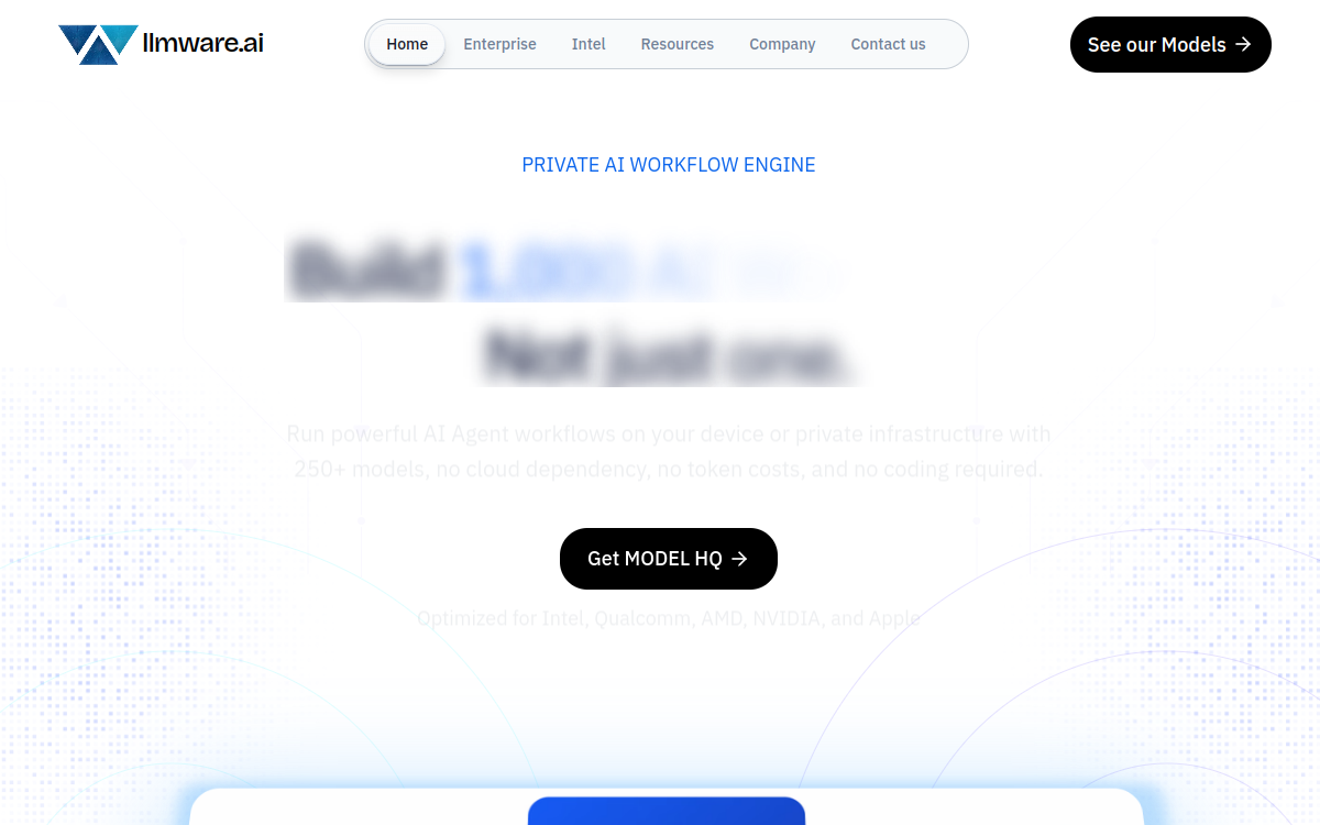 LLMWare website screenshot