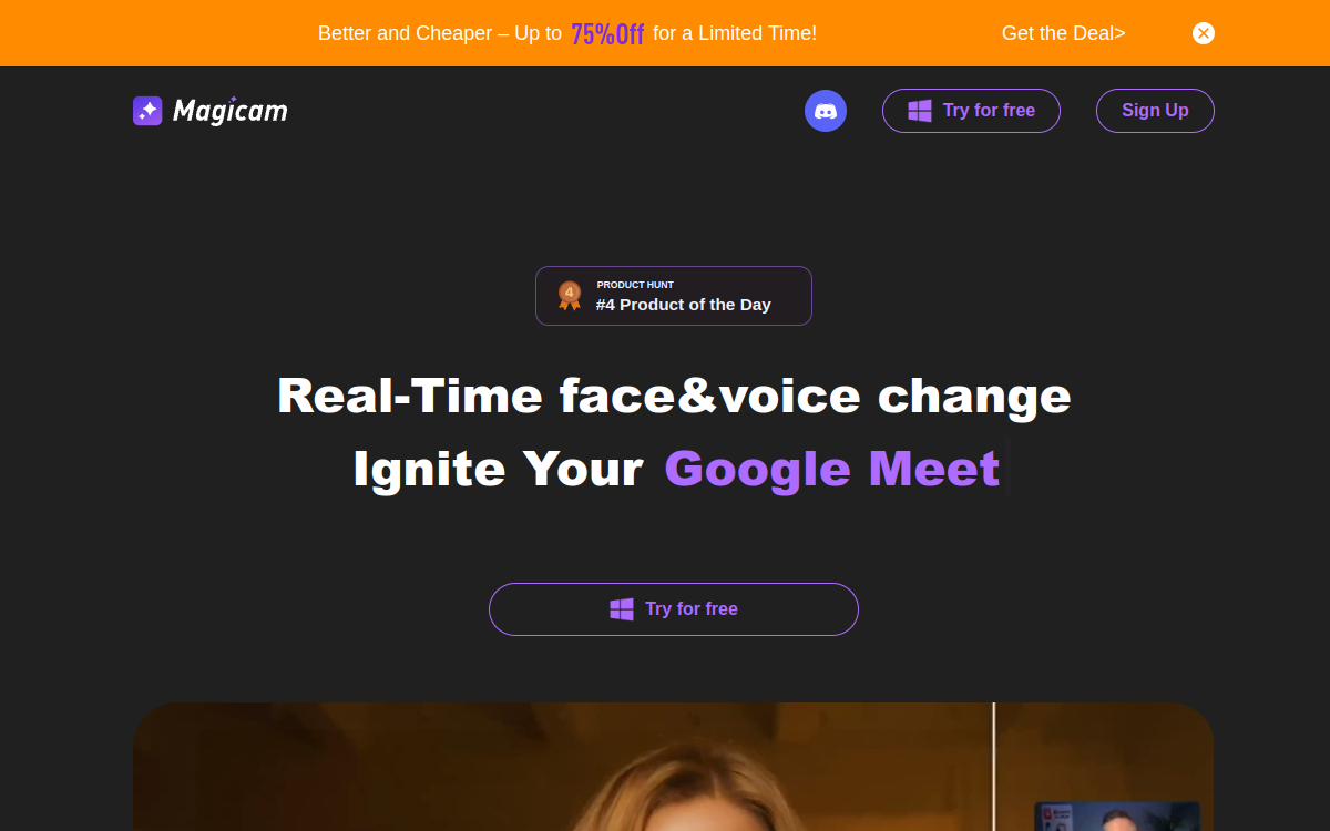 magicam, deepfake, faceswap, live streaming, swapface, swap stream, face swap live, akool, face change 网站预览