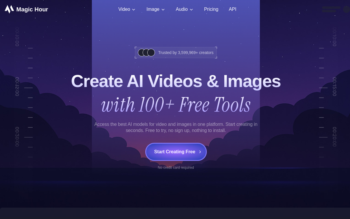Magic Hour website screenshot