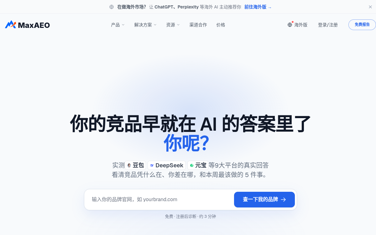MaxAEO 网站预览