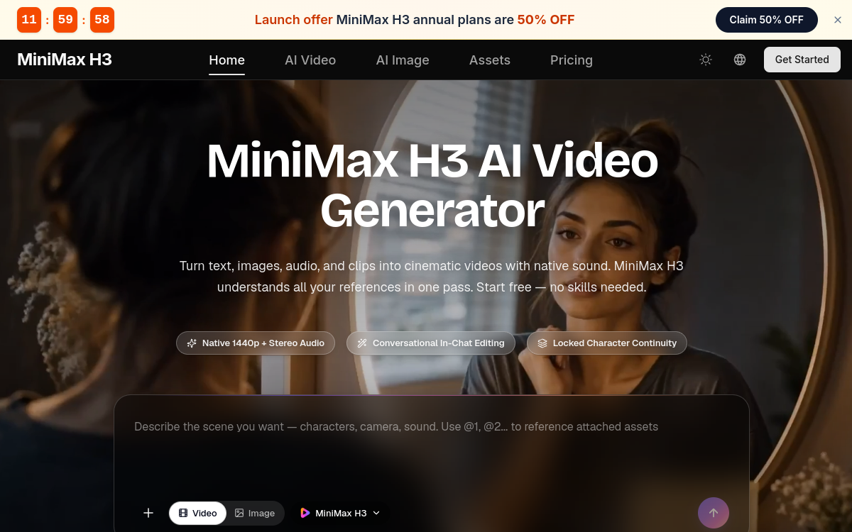Minimax H3 website screenshot