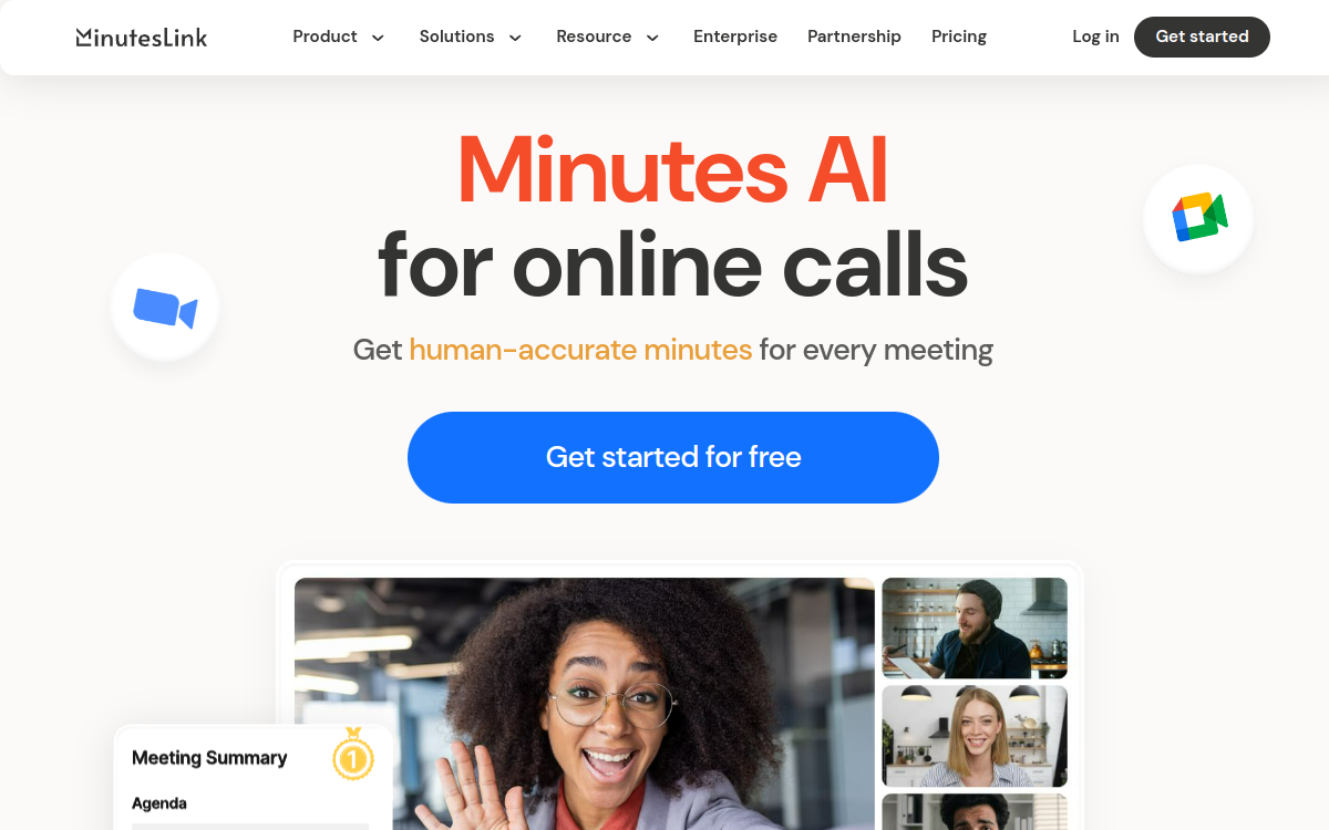 MinutesLink screenshot