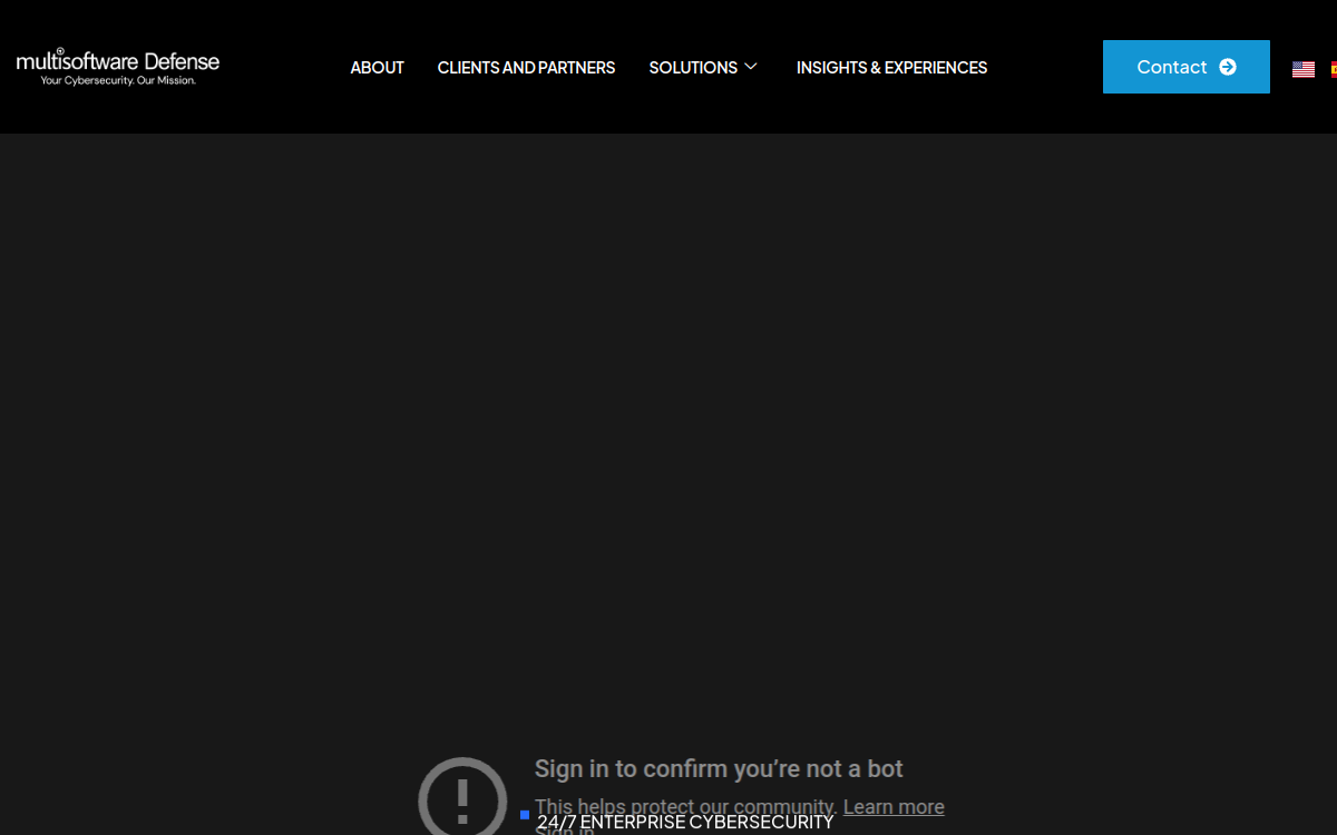 Sitio web de Multisoftware Defense