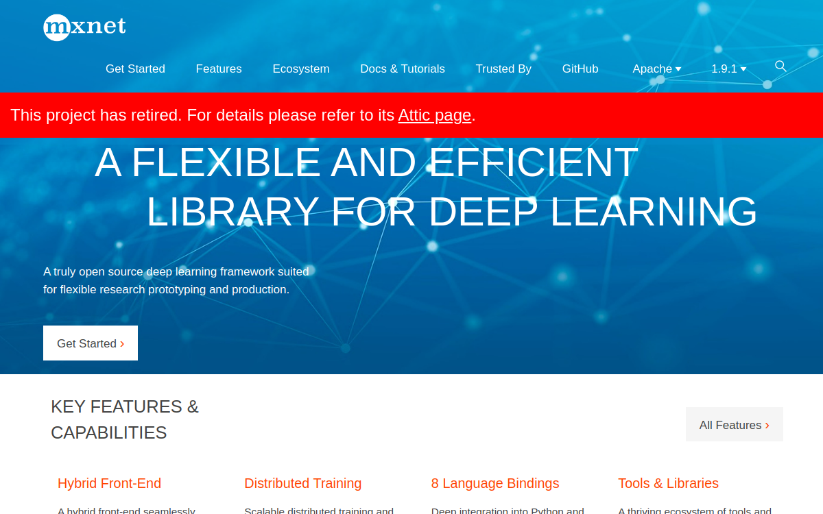 Apache MXNet 网站预览