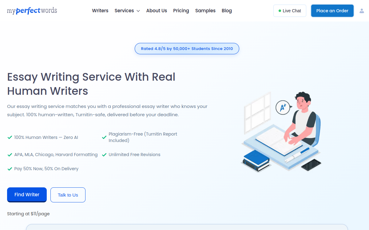 MyPerfectWords website screenshot