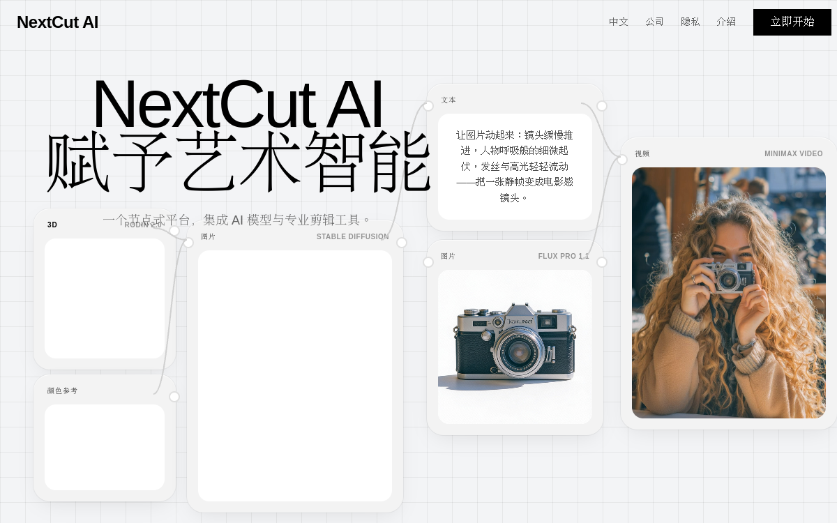 NextCut 网站预览