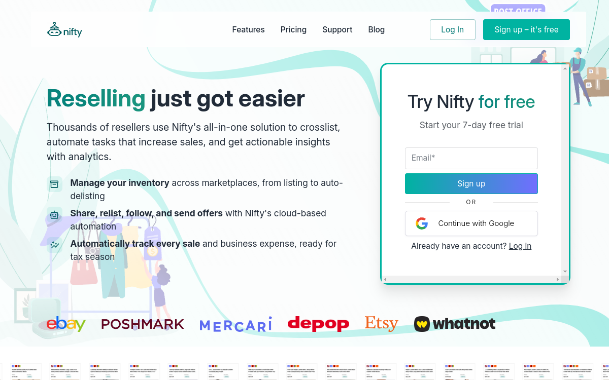 Nifty AI website screenshot