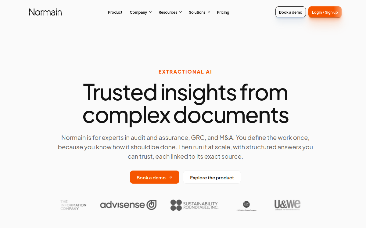 Normain website screenshot