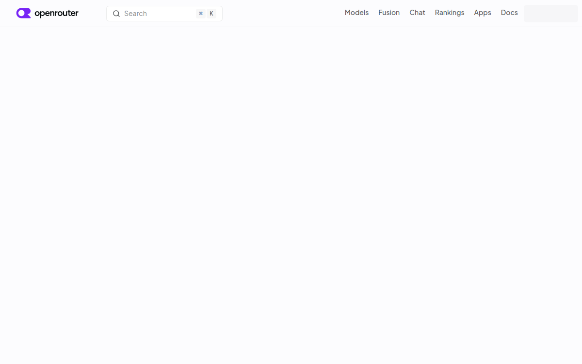 OpenRouter 网站预览