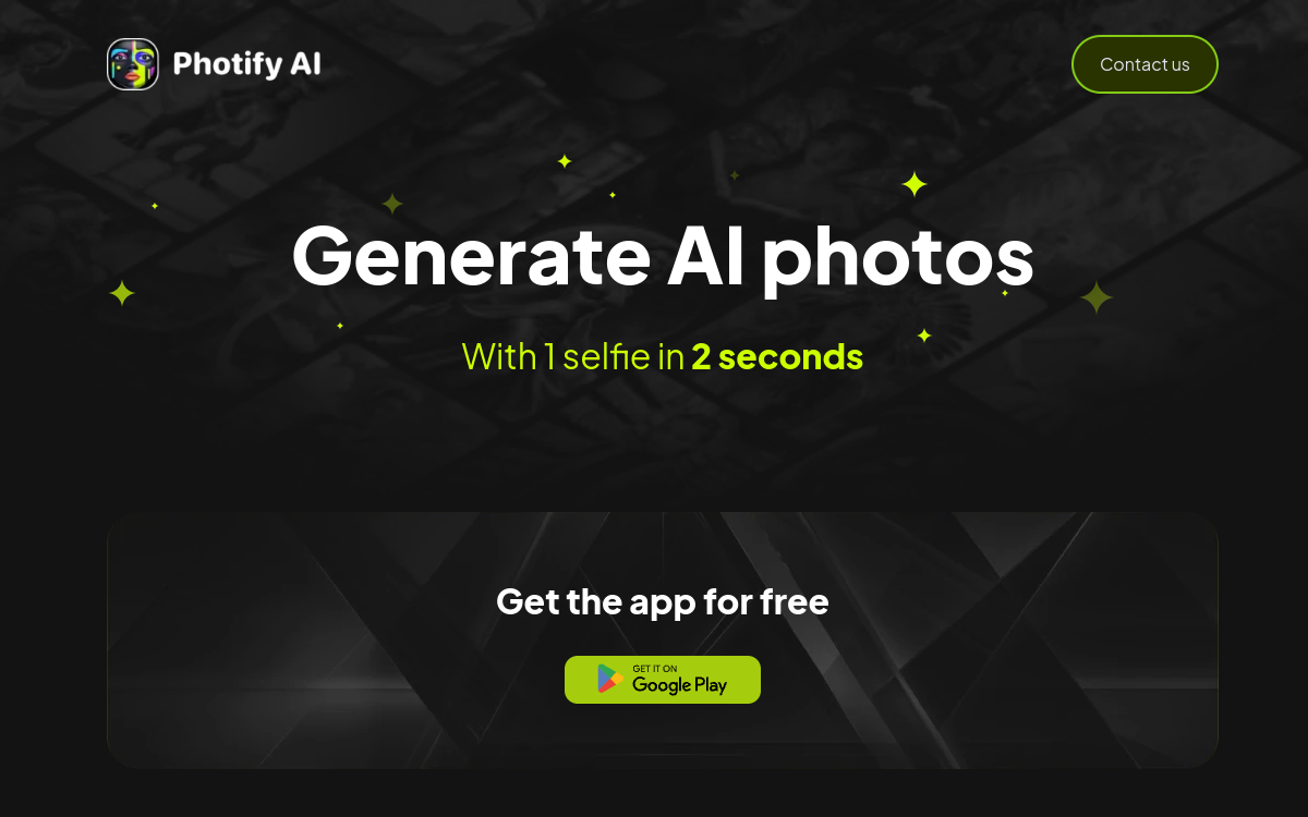 Photify AI website screenshot