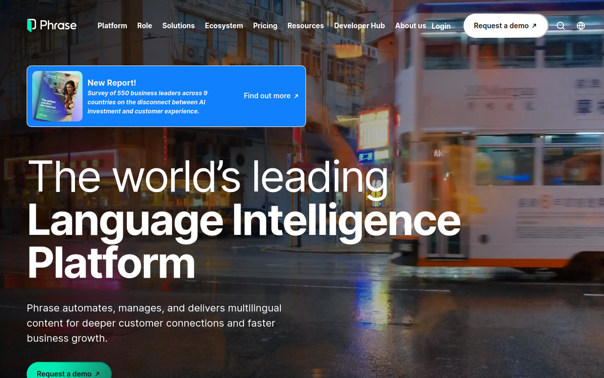 Phrase website screenshot