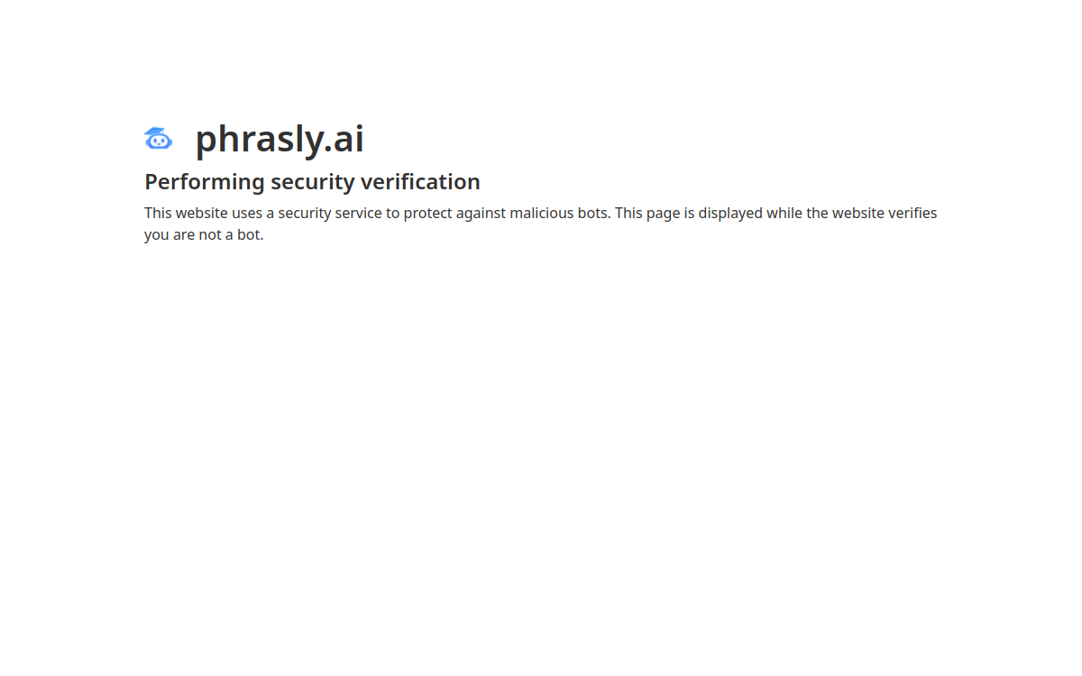 Phrasly website screenshot