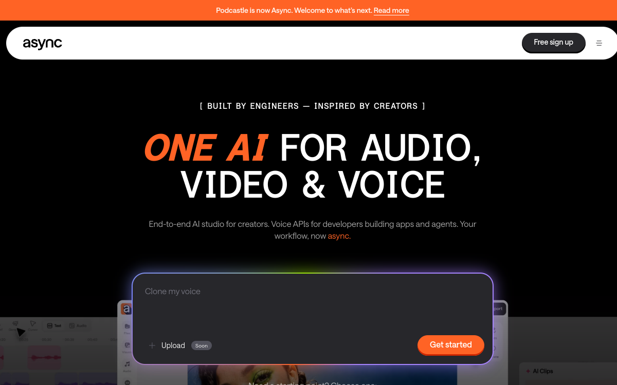 Podcastle screenshot