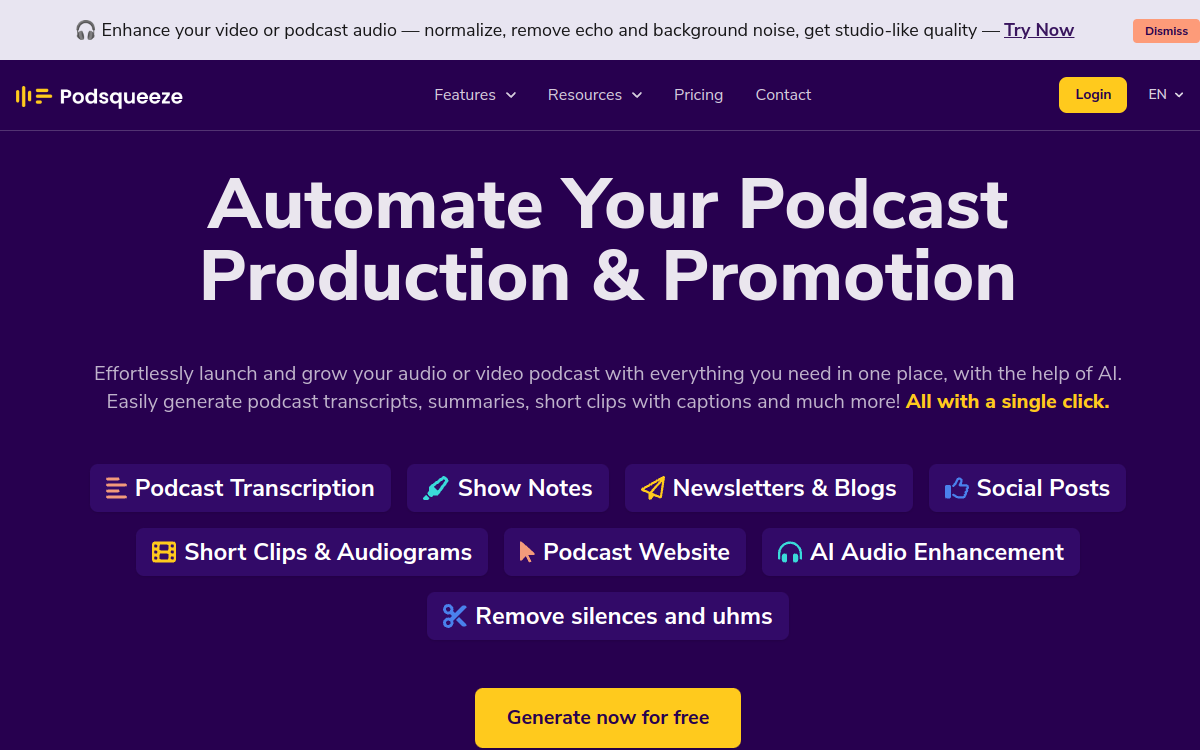 Podsqueeze screenshot