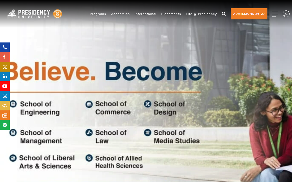 Presidency University official campus
