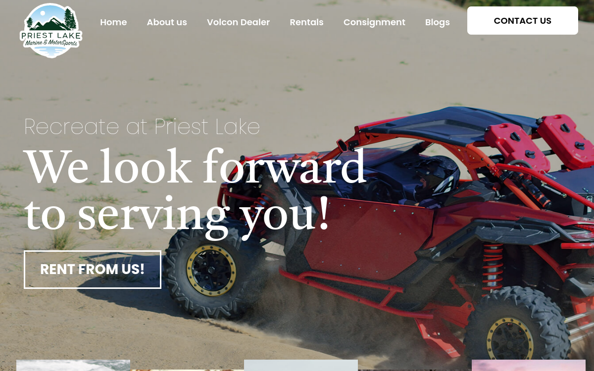 Priest Lake Marine — live screenshot
