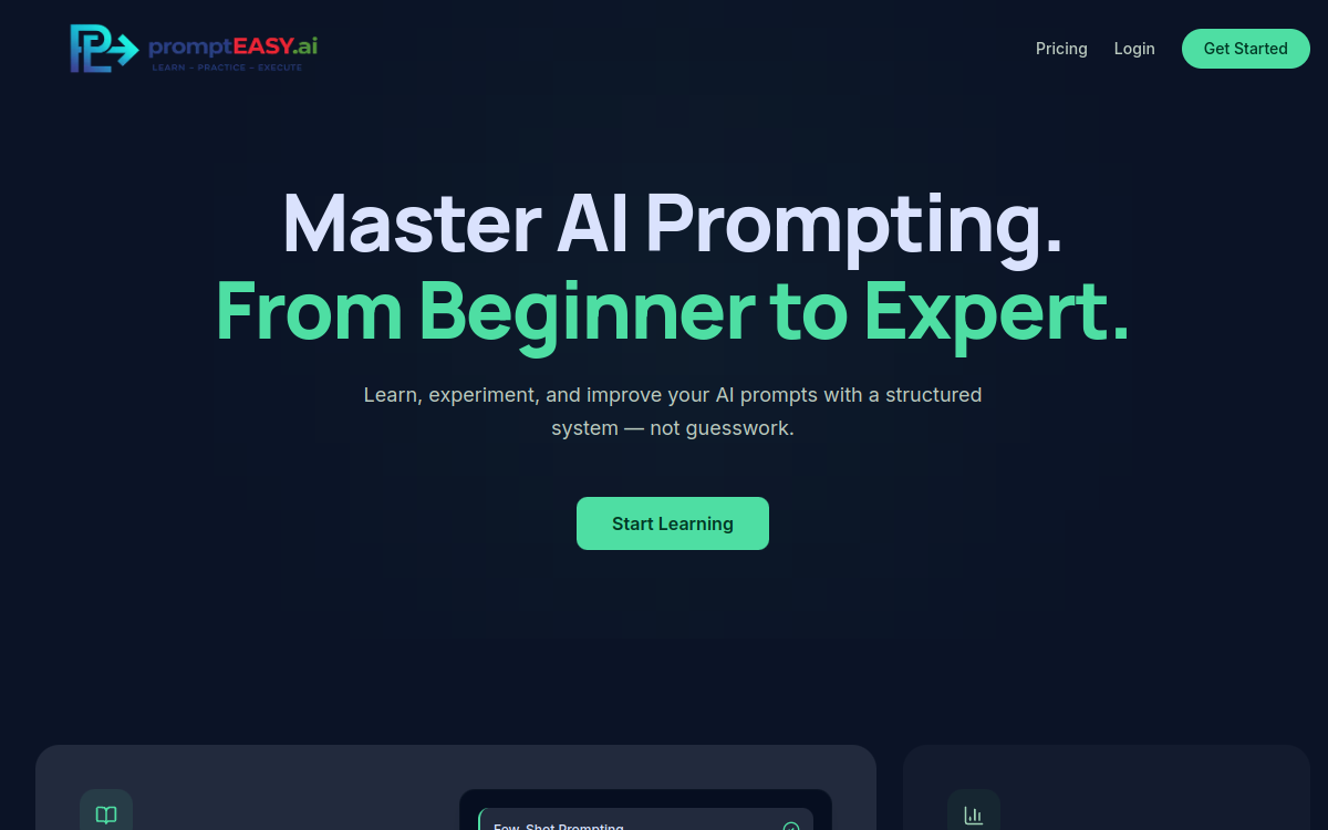 prompteasy.ai website screenshot