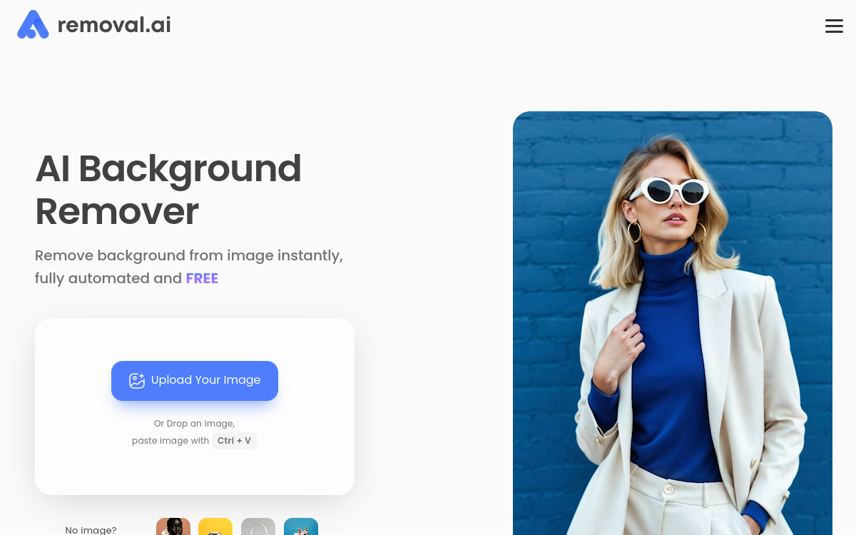 Image Background Remover | Remove BG from Image for Free 网站预览