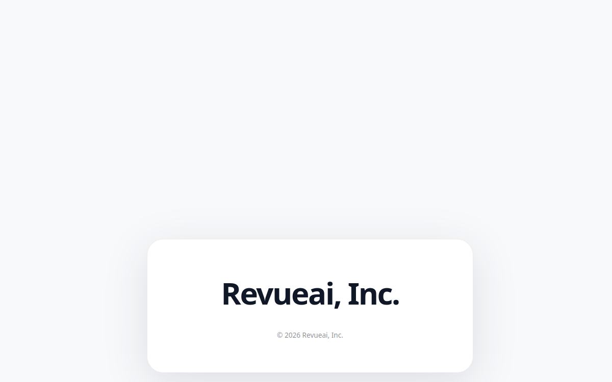 RevueAI website screenshot