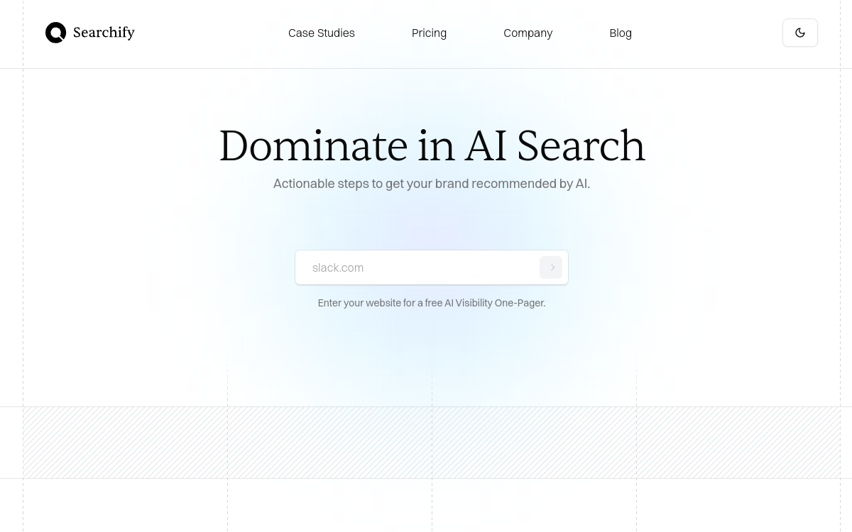 Searchify website screenshot
