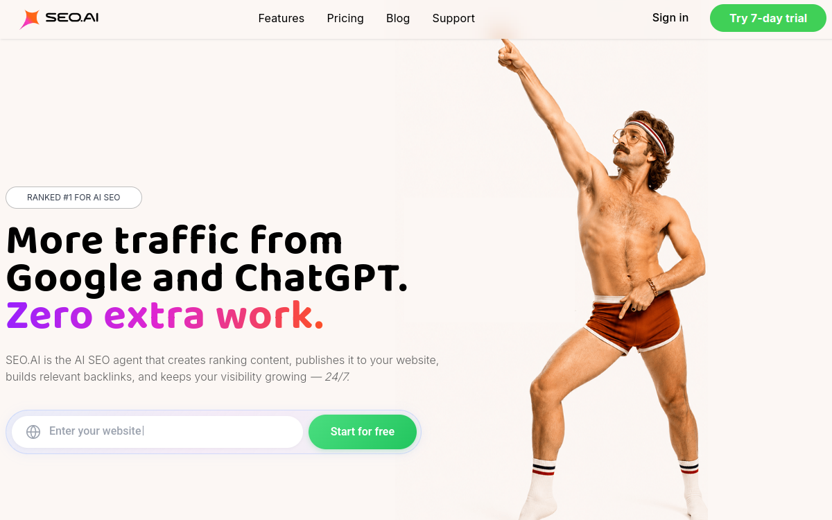 Seo.ai website screenshot