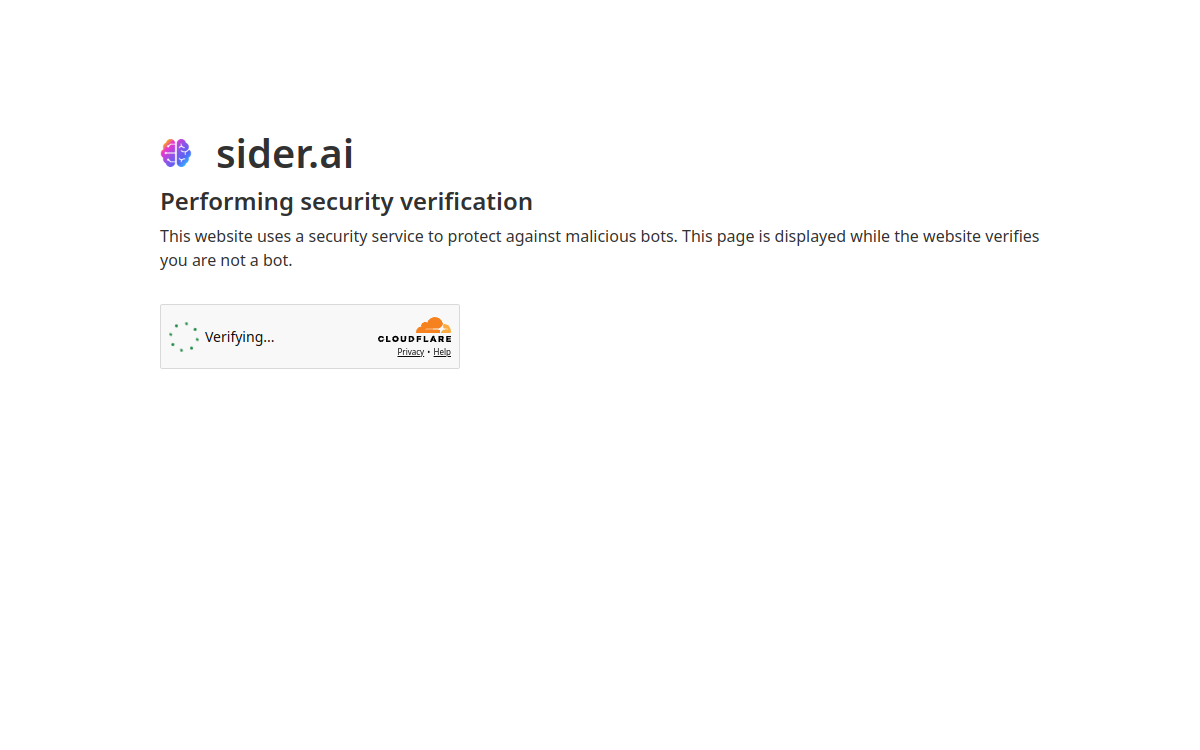 Sider website screenshot