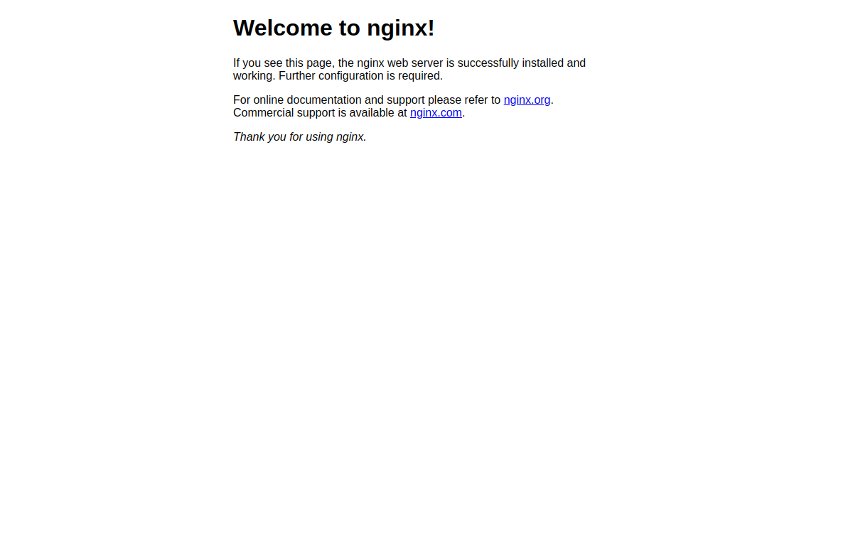 Welcome to nginx! 网站预览