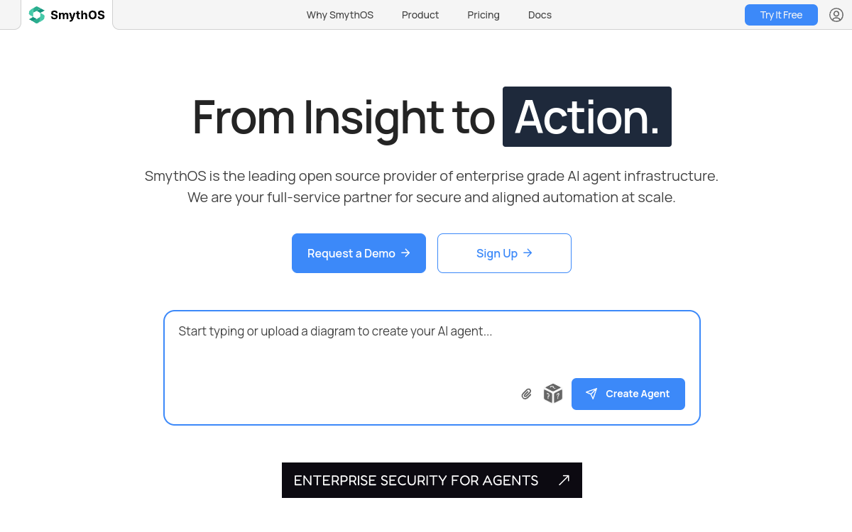 SmythOS website screenshot